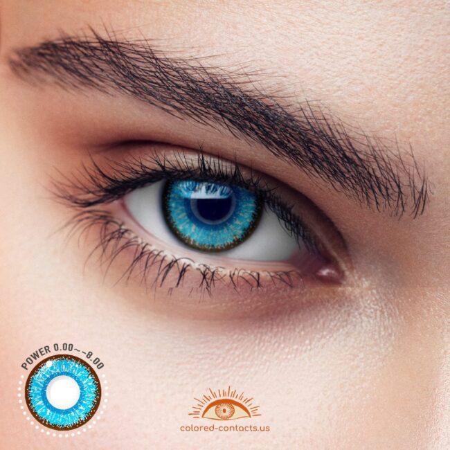 Macaron Blue Colored Contact Lenses
