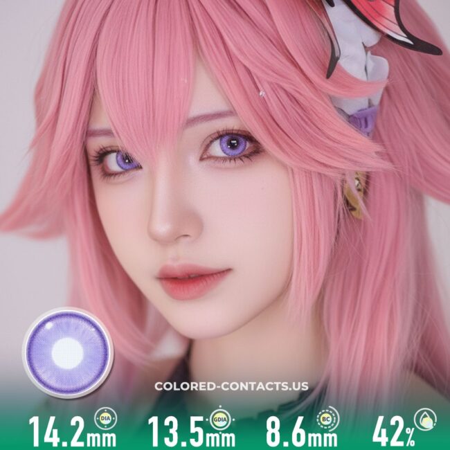 Radiant Ring Purple Colored Contacts