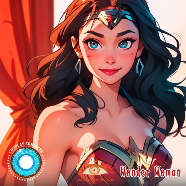 DC Wonder Woman Cosplay Contacts