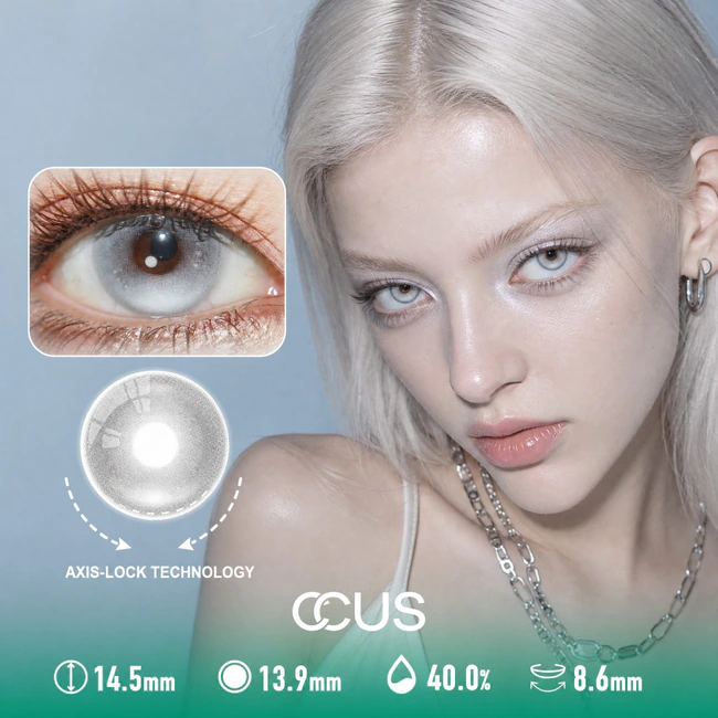 Comet Lotus Porcelain White Contact Lenses