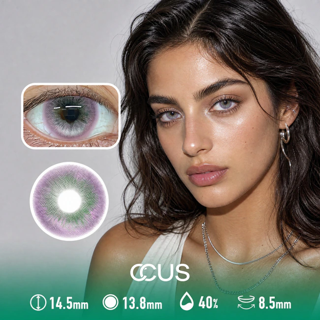 Lentes de Contacto de Color Glitter Gloss Amethyst Morado