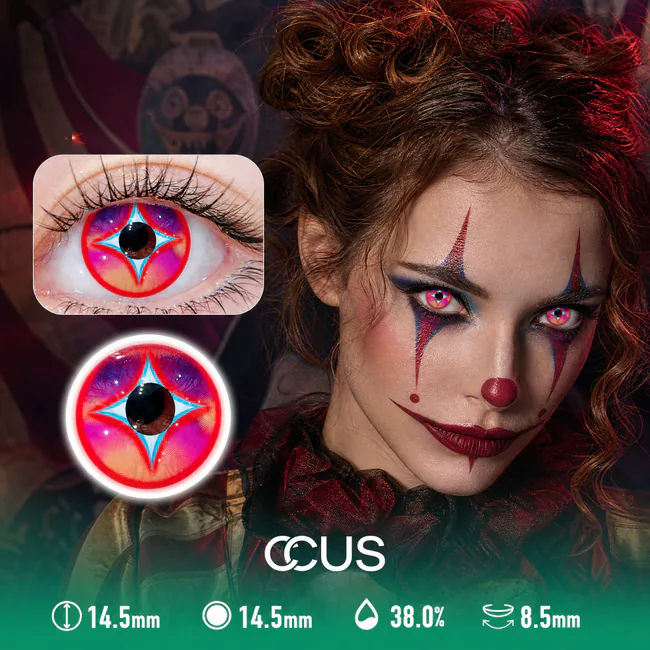 Gothic Pink Halloween Contact Lenses