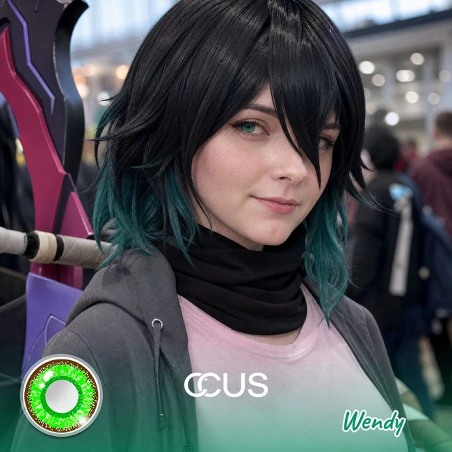 HI3rd: Wendy Cosplay Opal Green Contact Lenses