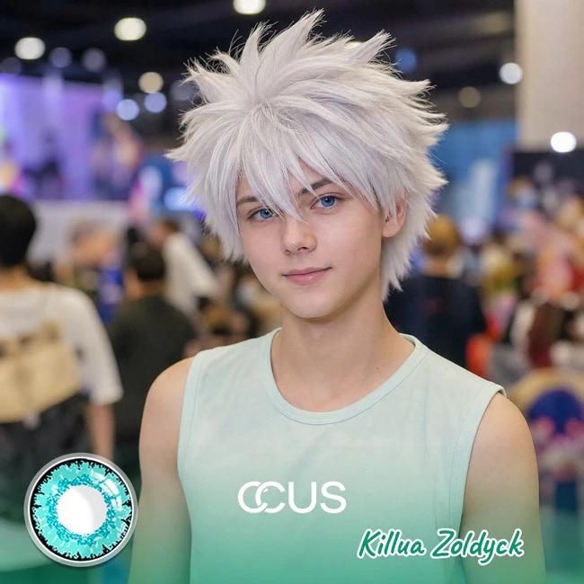 Hunter × Hunter : Killua Zoldyck Cosplay Blue Contact Lenses