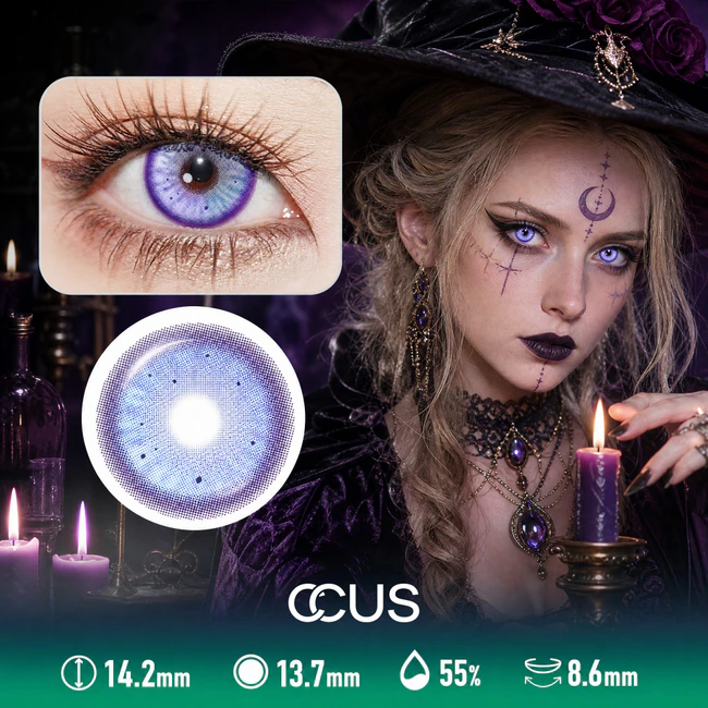 Iris Satin Purple Contact Lenses