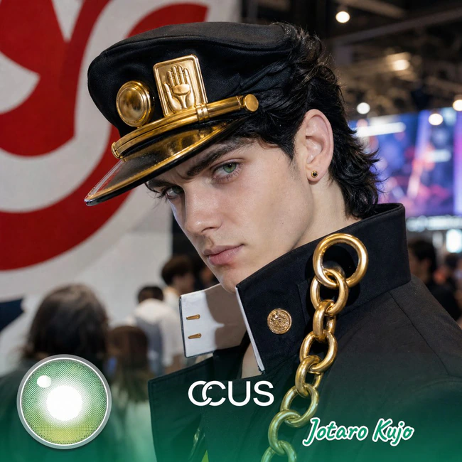 JOJO : Jotaro Kujo Cosplay Green Contact Lenses
