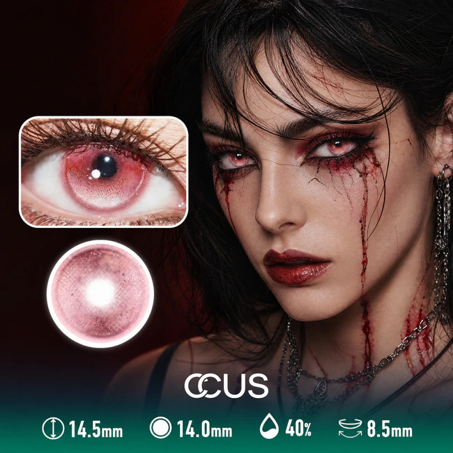 Lentes de Contacto de Color Kyoto Nebula Rojo