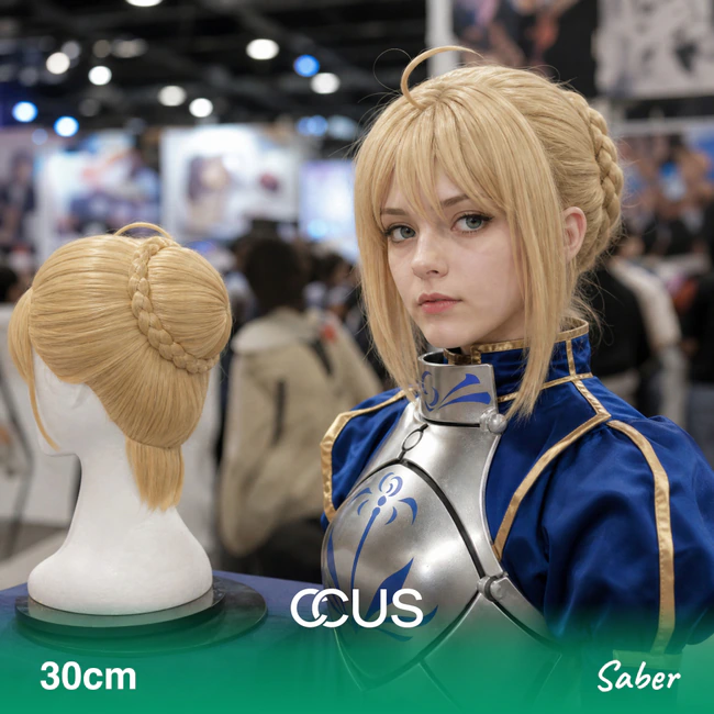 Saber Cosplay Wig