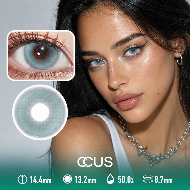Lentes de Contacto de Color Snow Globe Ice Azul