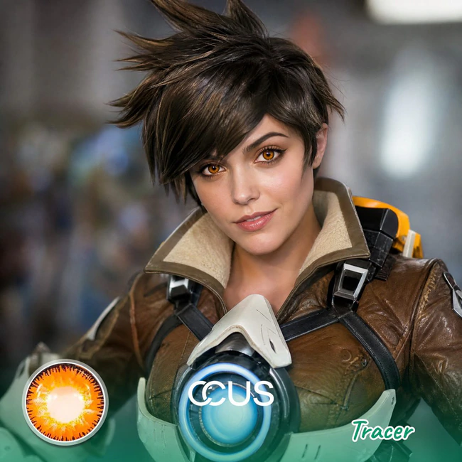 OW : Tracer Cosplay Contact Lenses
