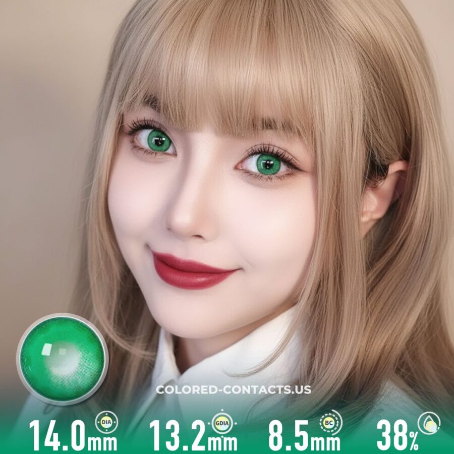 Bluebells Green Colored Contacts - image 1