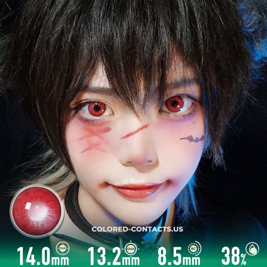 Bluebells Red Colored Contacts - image 1