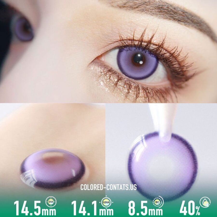 Mermaid Mystic Purple Contact Lenses (10 PCS) - image 1