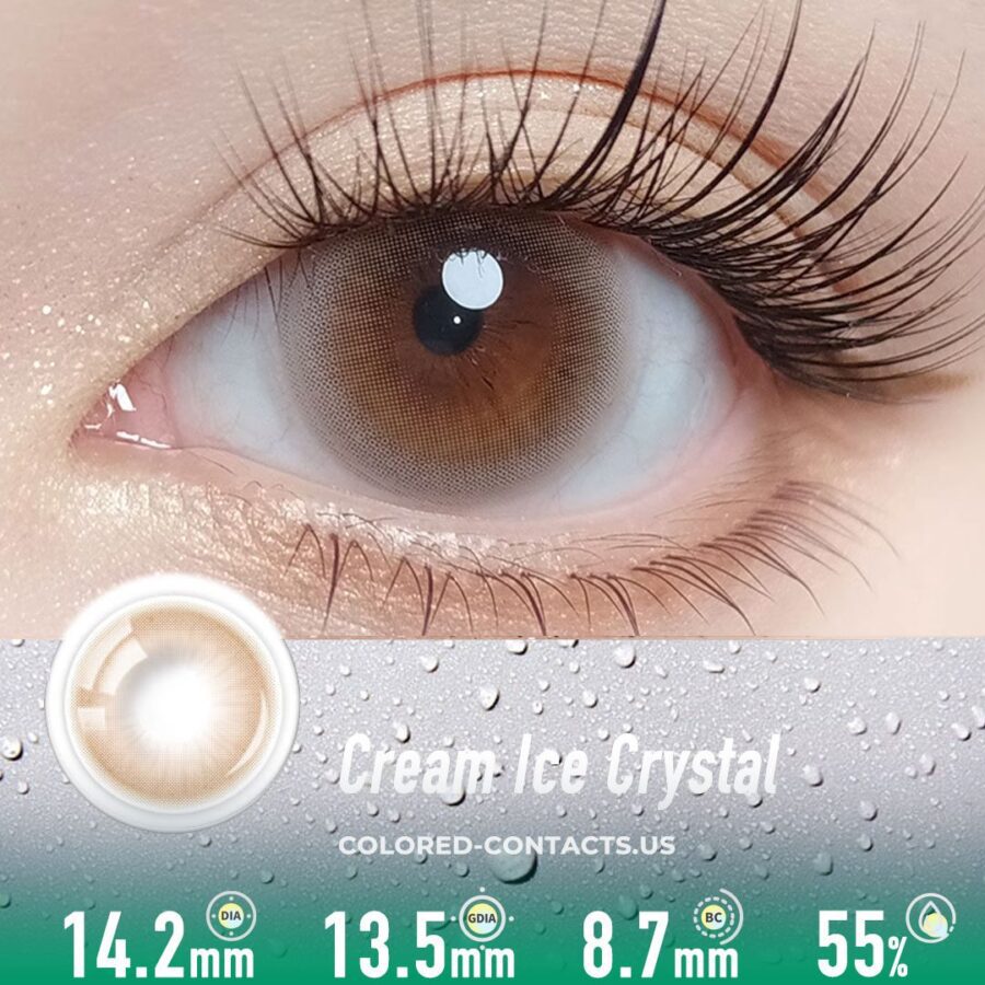 Cream Ice Crystal – Pastel Colored Contacts – 5 Pairs - image 1