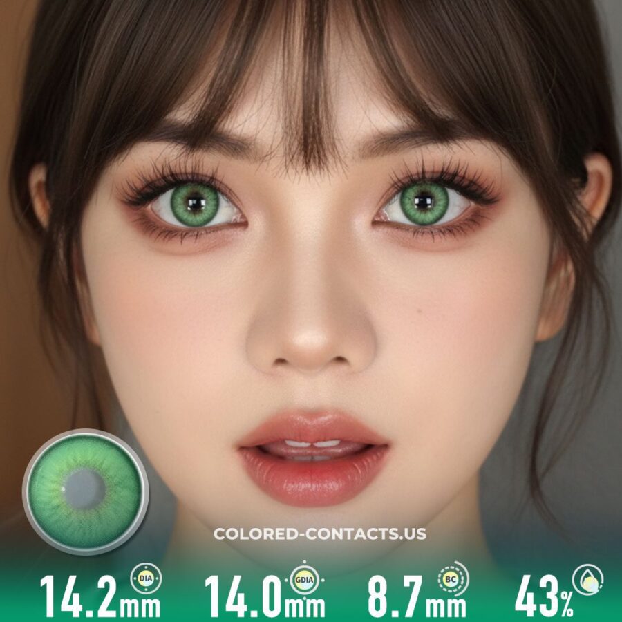 Faithful Spring Green Colored Contacts | 4-Lens Pack - image 1