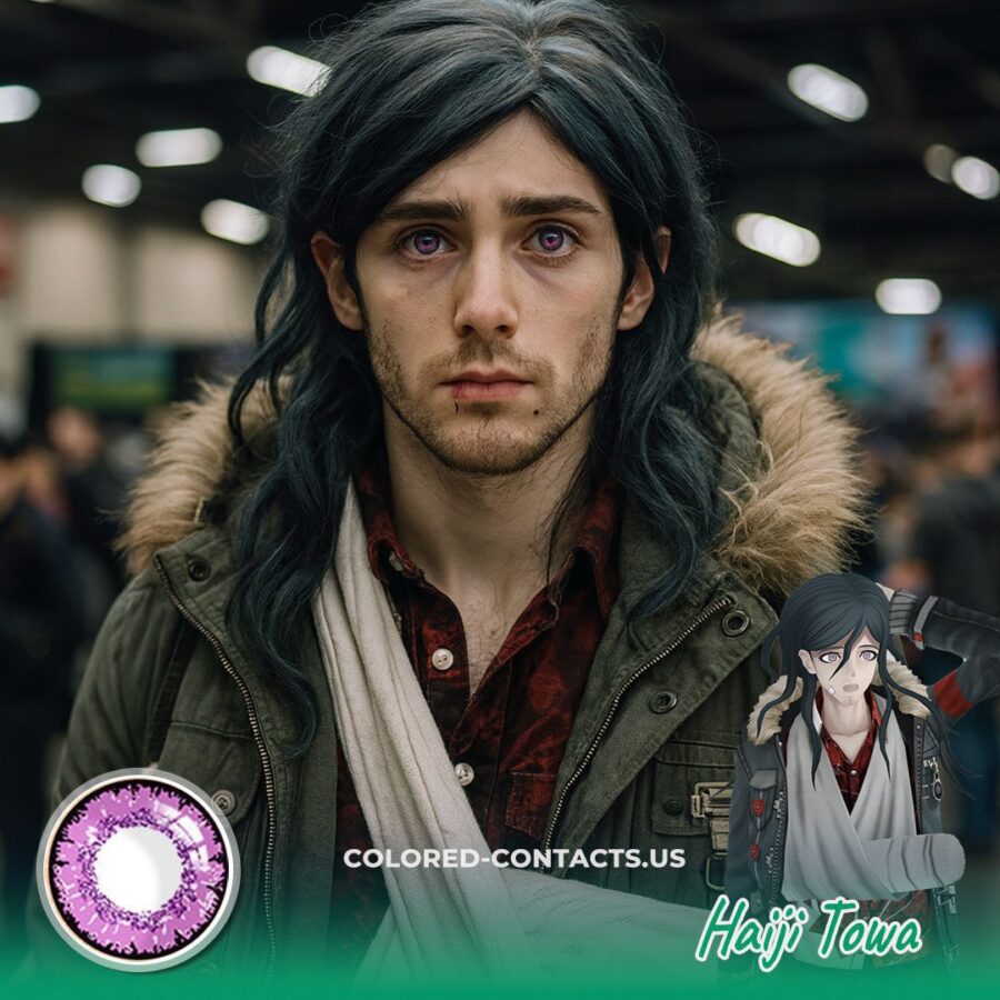 Haiji Towa Cosplay Light Purple Contact Lenses - image 1