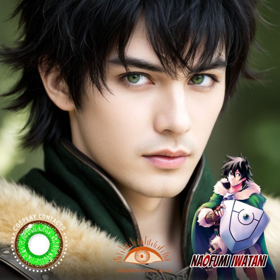 Shield Hero: Naofumi Iwatani Cosplay Green Contact Lenses - image 1