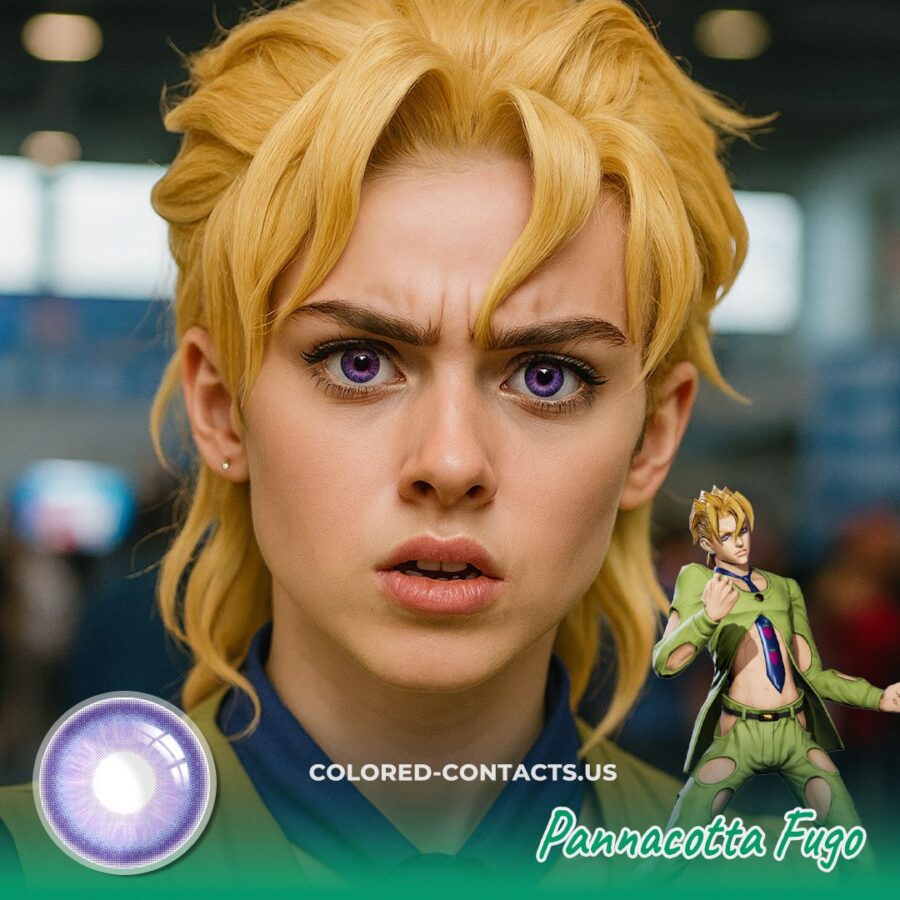 Pannacotta Fugo Cosplay Purple Contact Lenses - image 1