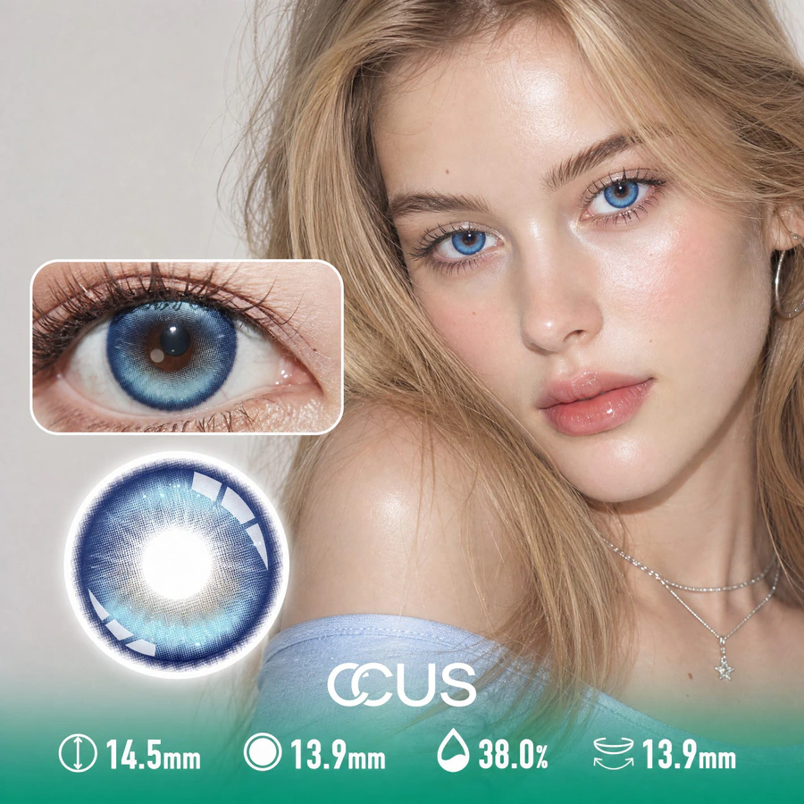Afterparty Frost Azure Blue Contact Lenses - image 1