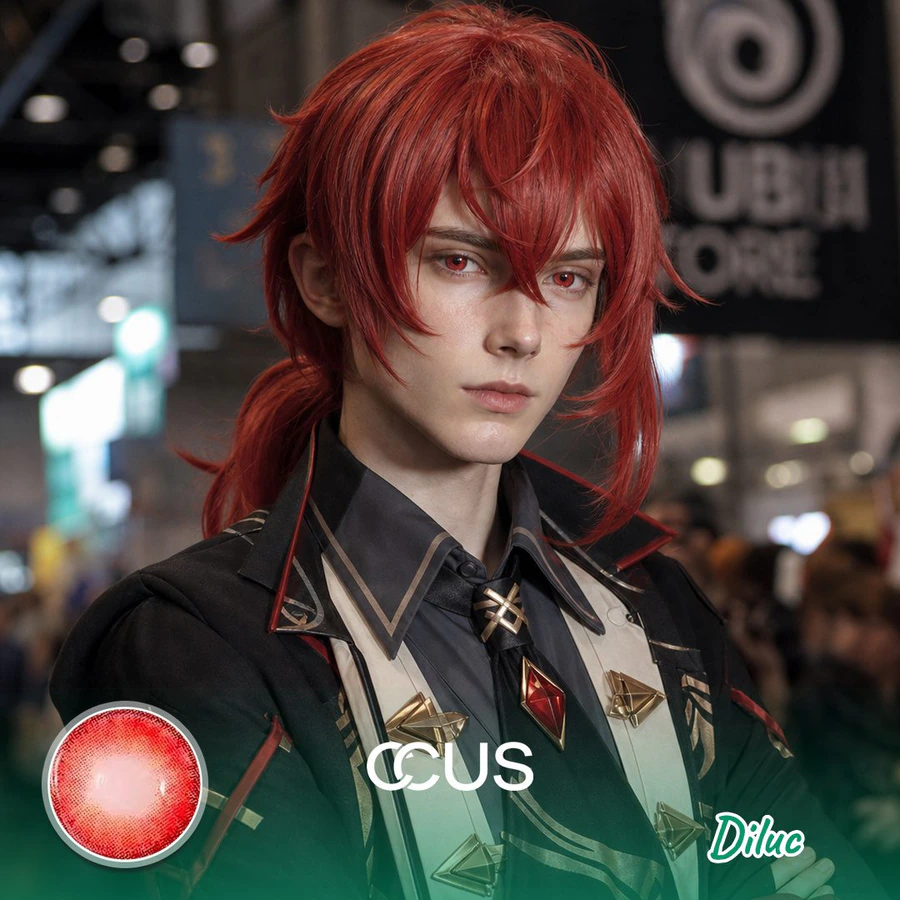 GI : Diluc Cosplay Contact Lenses - image 1