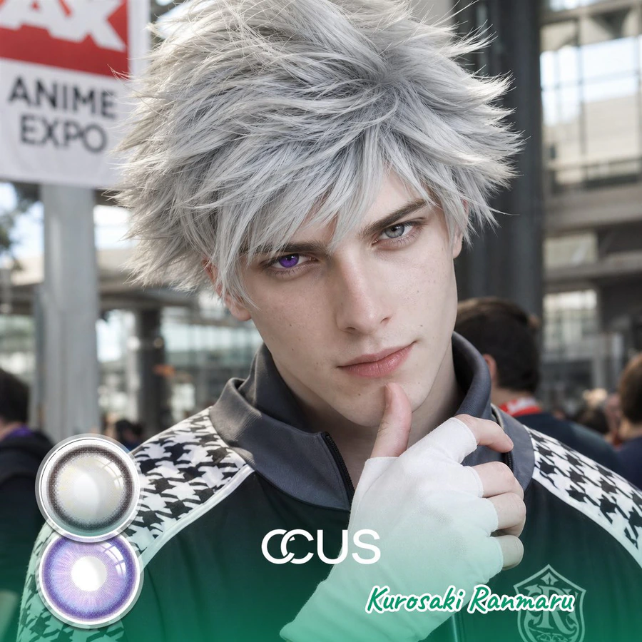 Kurosaki Ranmaru Cosplay Heterochromia Contact Lenses - image 1