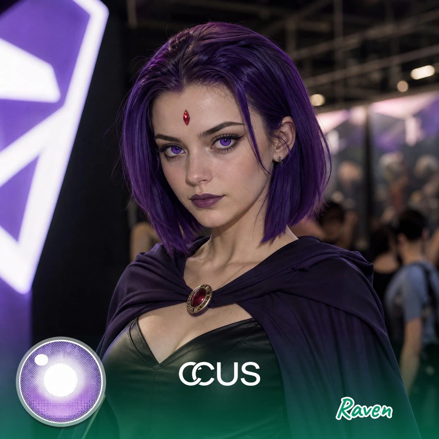 Raven (Teen Titans) Cosplay Contact Lenses - image 1