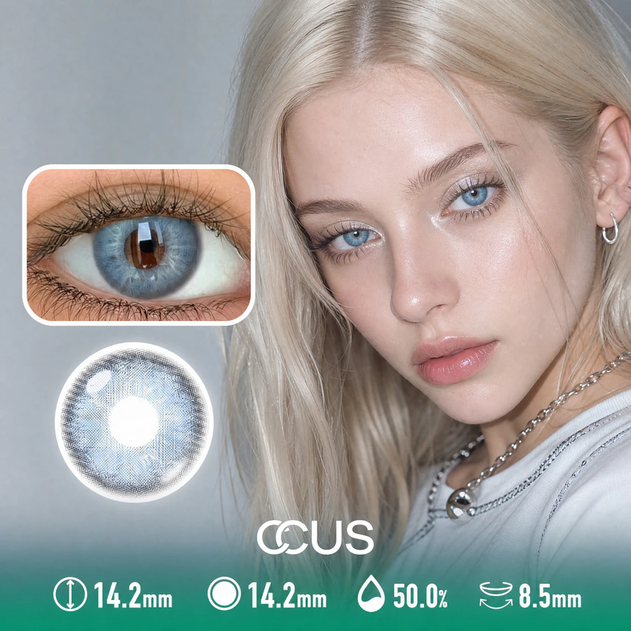 Spring Snow Sapphire Blue Contact Lenses - image 1