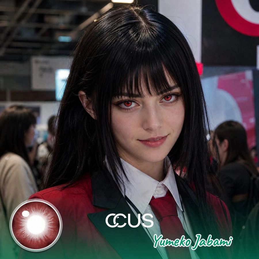 KG : Yumeko Jabami Cosplay Red Contact Lenses - image 1
