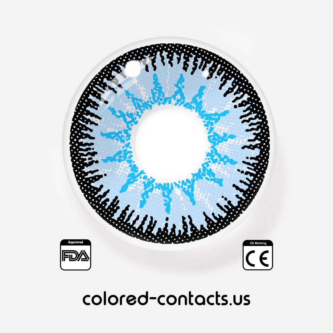 Suirei Cosplay Contact Lenses - Blue Noble Elegance Contacts - thumbnail 4