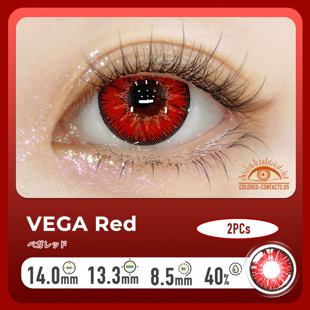 Seiko Ayase Cosplay Red Contact Lenses - thumbnail 3