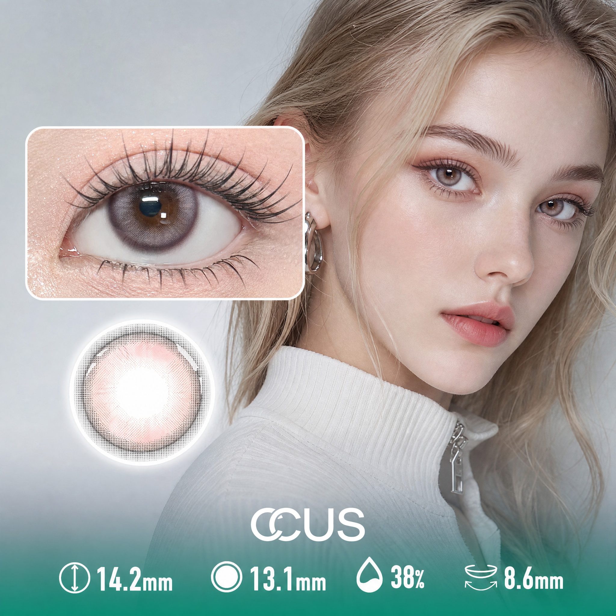 Velvet Mauve Smoke Brown Contact Lenses - image 1