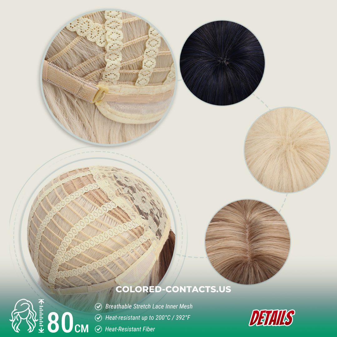 24-Color Versatile Cosplay Wig (80cm-Length) - thumbnail 25