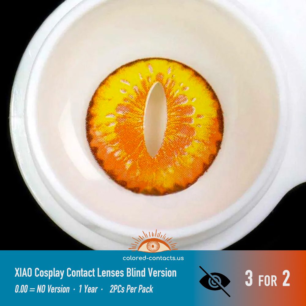 Genshin Impact Xiao Cosplay Contacts (2023 Blind Version) - thumbnail 4