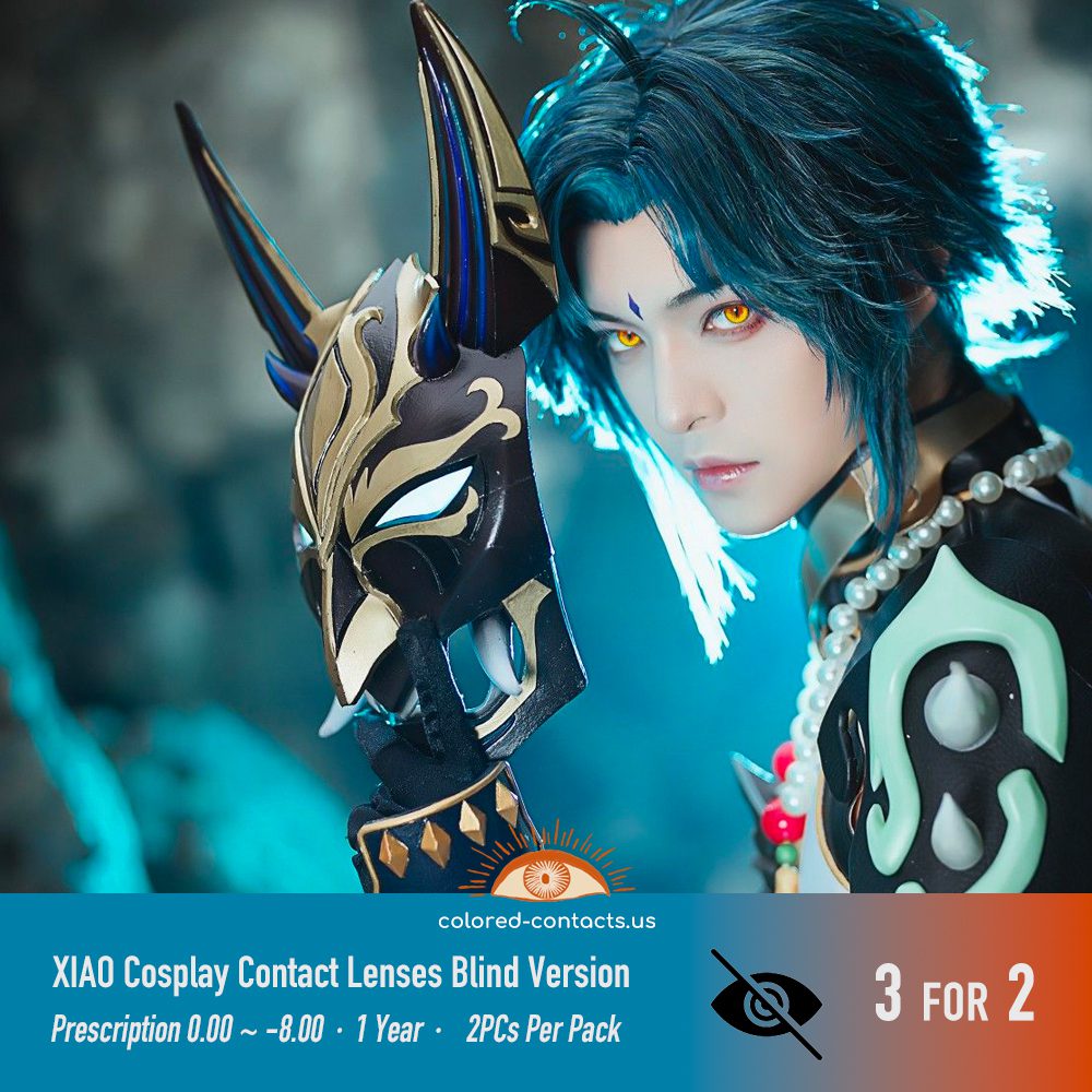 Genshin Impact Xiao Cosplay Contacts (2023 Blind Version) - thumbnail 5