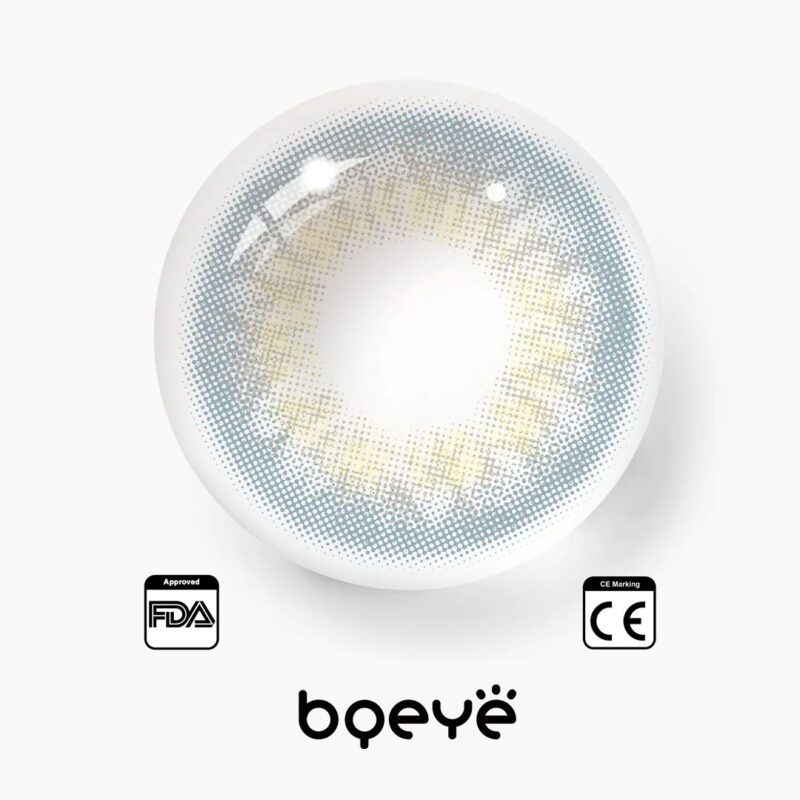 Colored Contacts - Bqeye Dna Taylor Grey Colored Contact Lenses