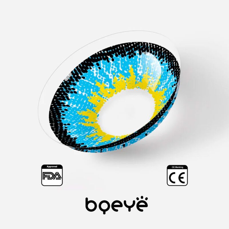 Lentes de contacto coloridas Bqeye Elf Blue - Imagem 6