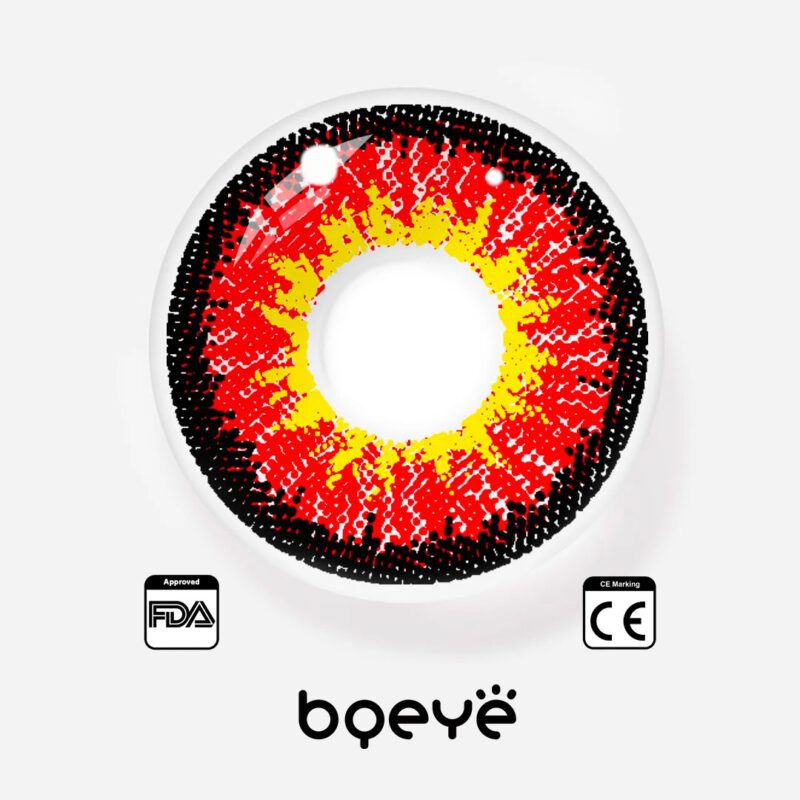 Colored Contacts - Bqeye Elf Red Colored Contact Lenses