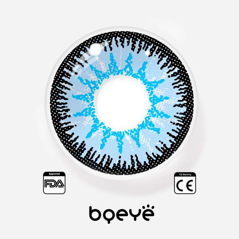 Colored Contacts - Bqeye Mystery Blue Colored Contact Lenses