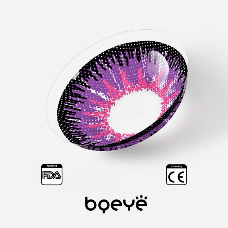 Colored Contacts - Bqeye Mystery Purple Colored Contact Lenses