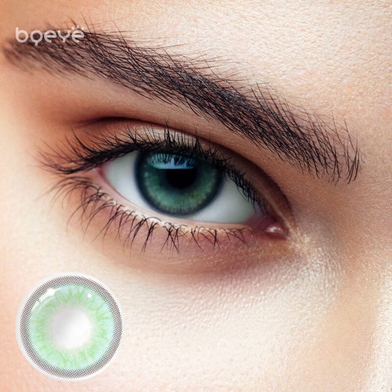 Colored Contacts - Bqeye Himalaya Green Colored Contact Lenses