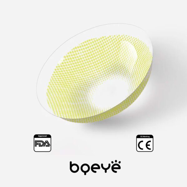Colored Contacts - Bqeye Polar Lights Yellow Green Colored Contact Lenses