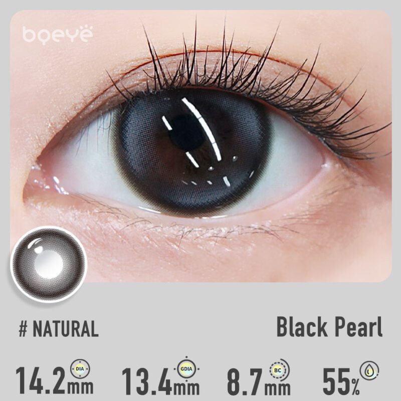 Bqeye Colored Contact Lenses - Black Pearl Contact Lenses