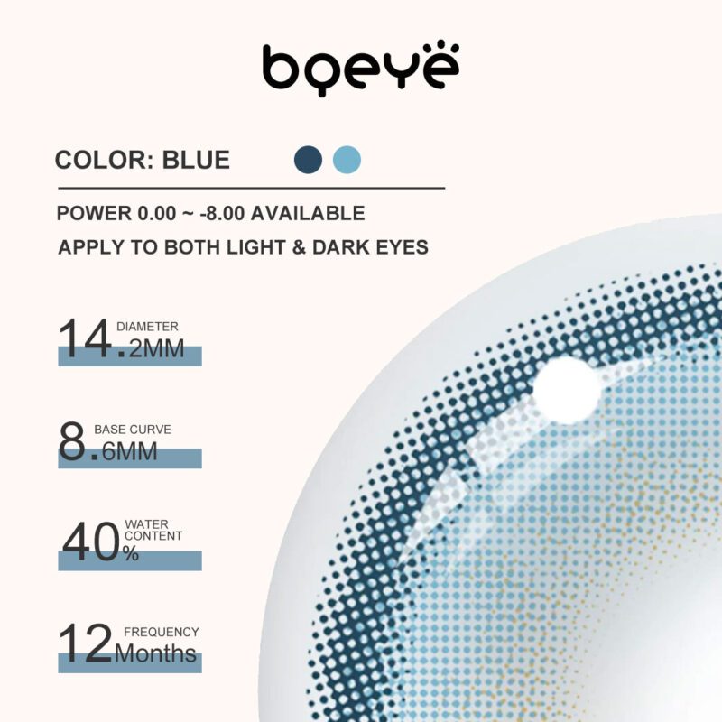Colored Contacts - Maria Blue Contact Lenses