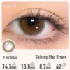 Shining Star Brown Contact Lenses