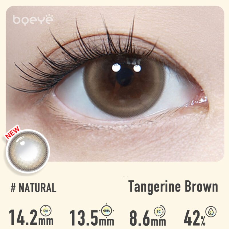 Bqeye Colored Contact Lenses - Tangerine Brown Contact Lenses