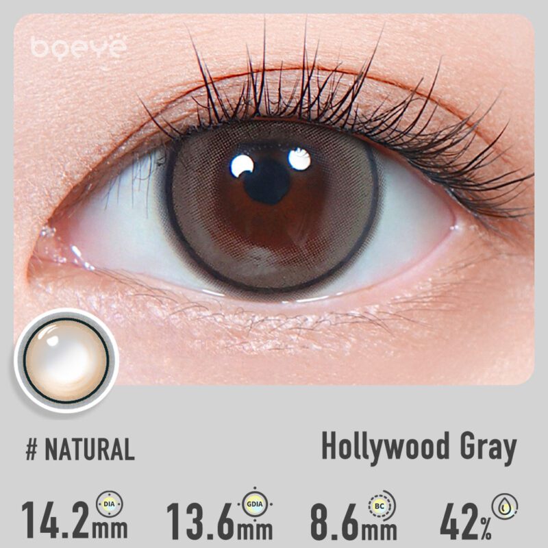 Bqeye Colored Contact Lenses - Hollywood Gray Contact Lenses