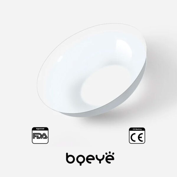 Bqeye Colored Contact Lenses - Circle Block White Contact Lenses