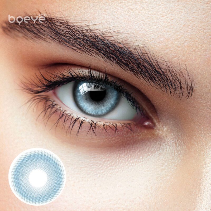 Bqeye Colored Contact Lenses - Lucent Sky Blue Colored Contacts