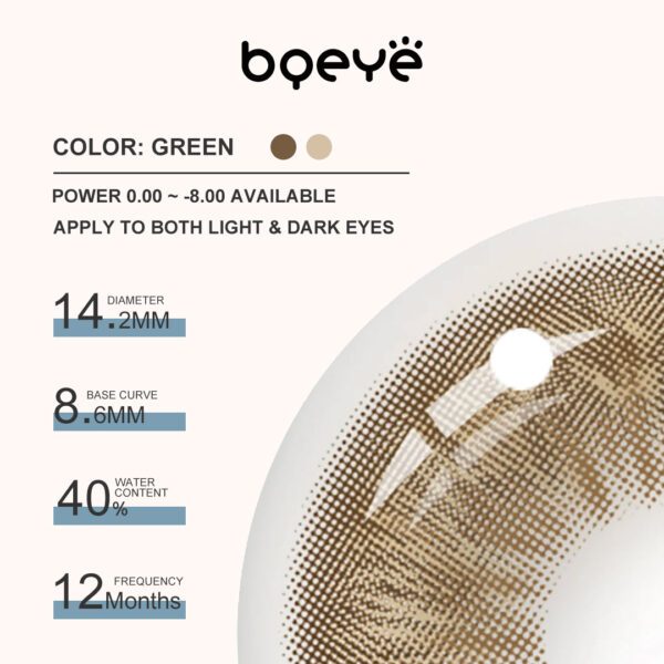 Bqeye Colored Contact Lenses - Wildness Brown Colored Contact Lenses