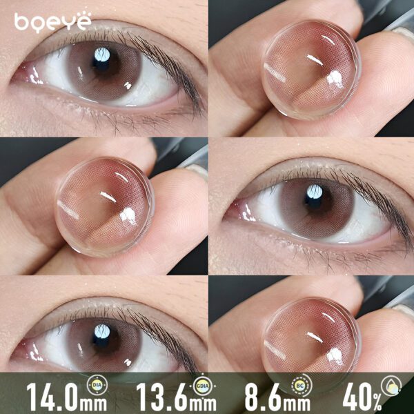 Creamy Tea Blossom Pink Contact Lenses